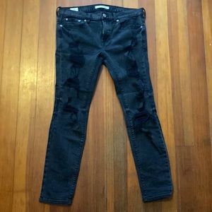 PACSUN black ripped skinny jeans